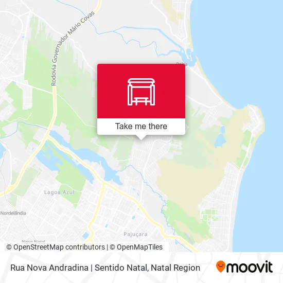 Rua Nova Andradina | Sentido Natal map