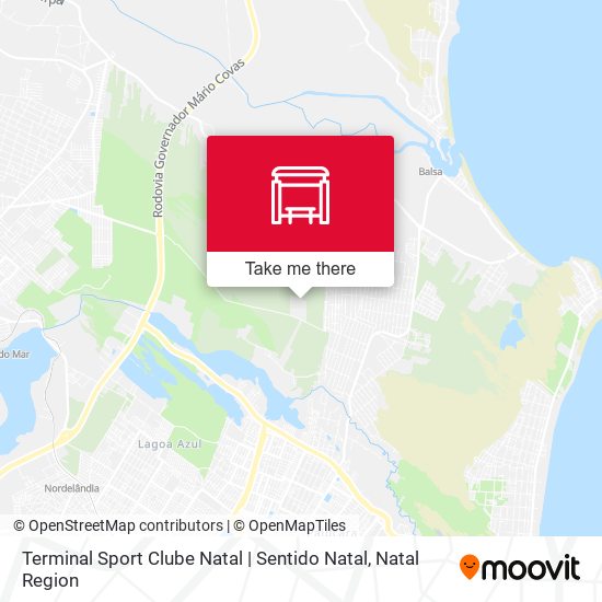 Terminal Sport Clube Natal | Sentido Natal map