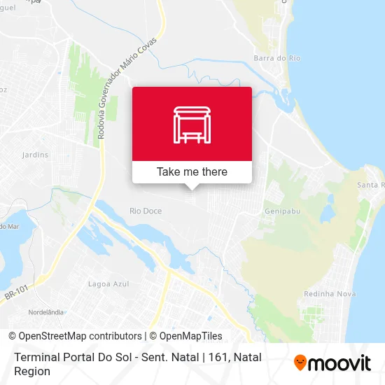 Terminal Portal Do Sol - Sent. Natal | 161 map