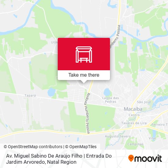 Av. Miguel Sabino De Araújo Filho | Entrada Do Jardim Arvoredo map