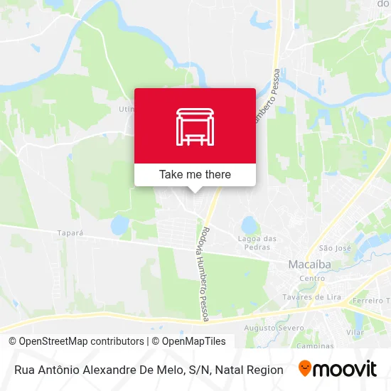 Rua Antônio Alexandre De Melo, S / N map