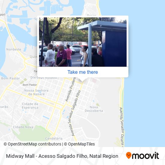 Midway Mall - Acesso Salgado Filho map