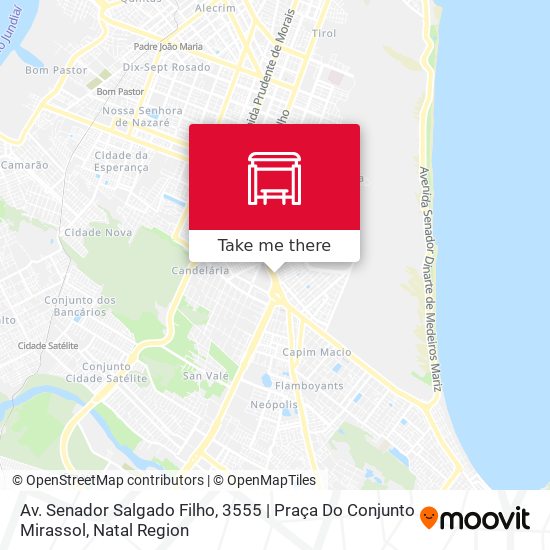 Mapa Av. Senador Salgado Filho, 3555 | Praça Do Conjunto Mirassol