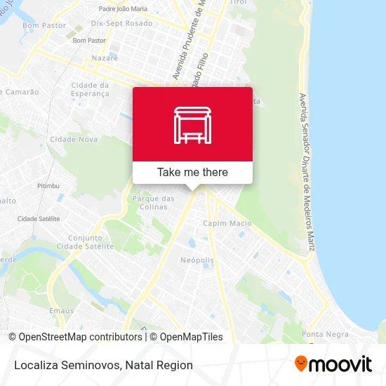 Localiza Seminovos map