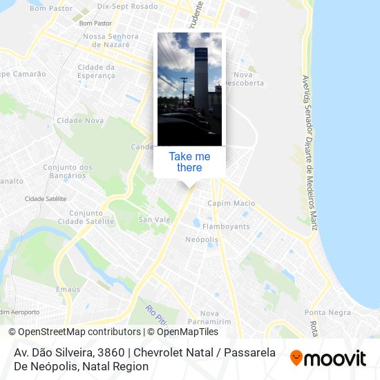 Av. Dão Silveira, 3860 | Chevrolet Natal / Passarela De Neópolis map