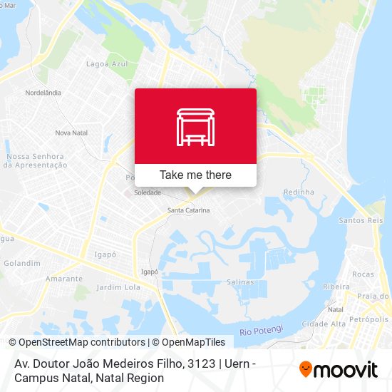 Av. Doutor João Medeiros Filho, 3123 | Uern - Campus Natal map