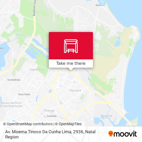 Mapa Av. Moema Tinoco Da Cunha Lima, 2936