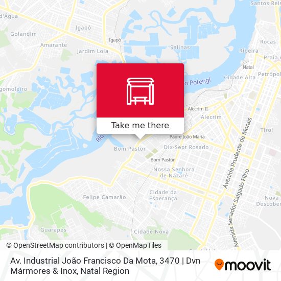 Mapa Av. Industrial João Francisco Da Mota, 3470 | Dvn Mármores & Inox