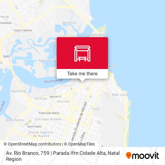 Mapa Av. Rio Branco, 759 | Parada Ifrn Cidade Alta