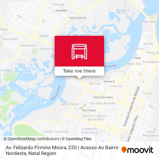 Mapa Av. Felizardo Firmino Moura, 220 | Acesso Ao Bairro Nordeste