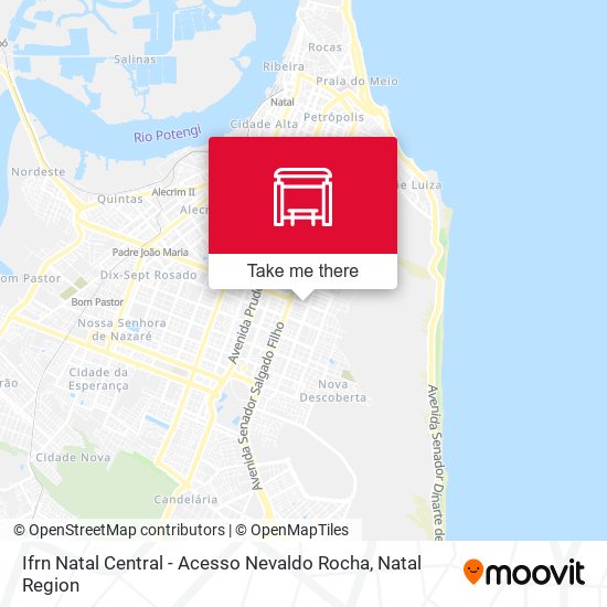 Ifrn Natal Central - Acesso Nevaldo Rocha map