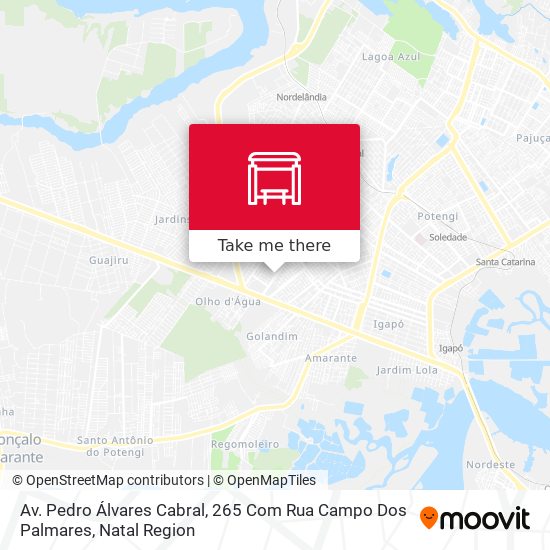 Av. Pedro Álvares Cabral, 265 Com Rua Campo Dos Palmares map