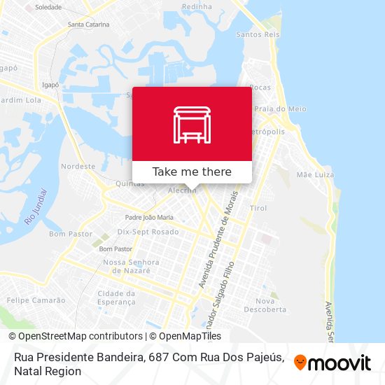 Rua Presidente Bandeira, 687 Com Rua Dos Pajeús map