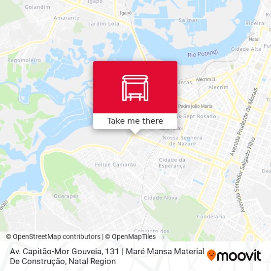 Mapa Av. Capitão-Mor Gouveia, 131 | Maré Mansa Material De Construção