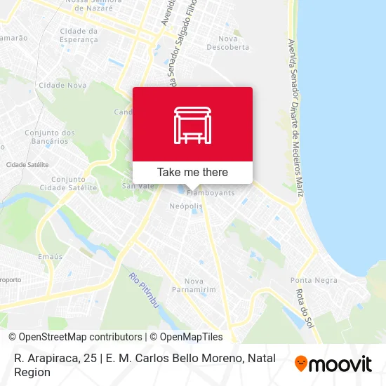 R. Arapiraca, 25 | E. M. Carlos Bello Moreno map