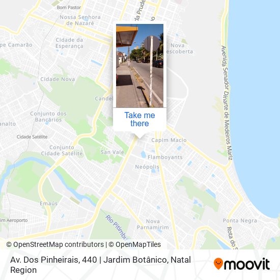 Mapa Av. Dos Pinheirais, 440 | Jardim Botânico