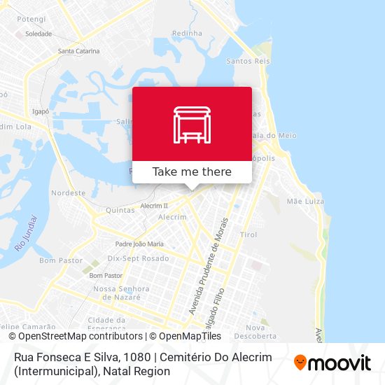 Mapa Rua Fonseca E Silva, 1080 | Cemitério Do Alecrim (Intermunicipal)