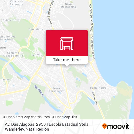 Mapa Av. Das Alagoas, 2950 | Escola Estadual Stela Wanderley