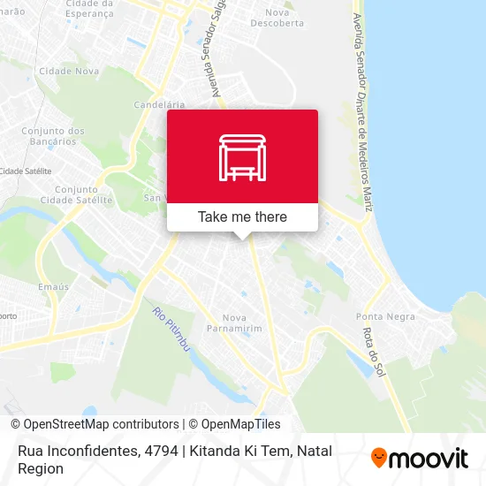 Rua Inconfidentes, 4794 | Kitanda Ki Tem map