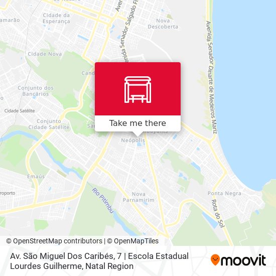 Av. São Miguel Dos Caribés, 7 | Escola Estadual Lourdes Guilherme map
