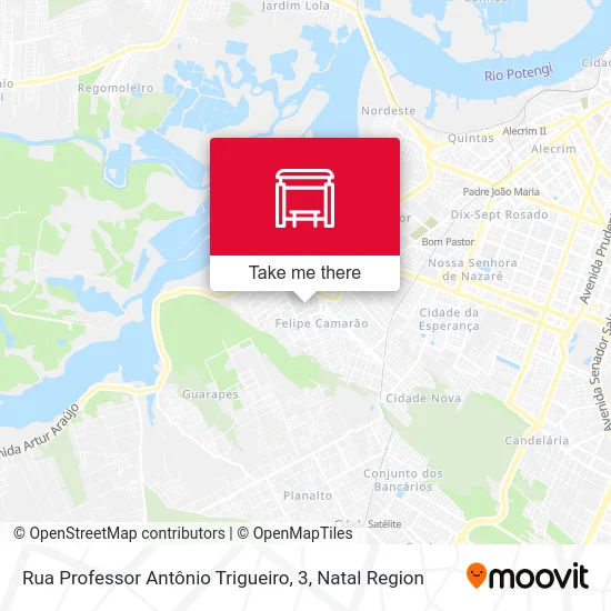 Rua Professor Antônio Trigueiro, 3 map