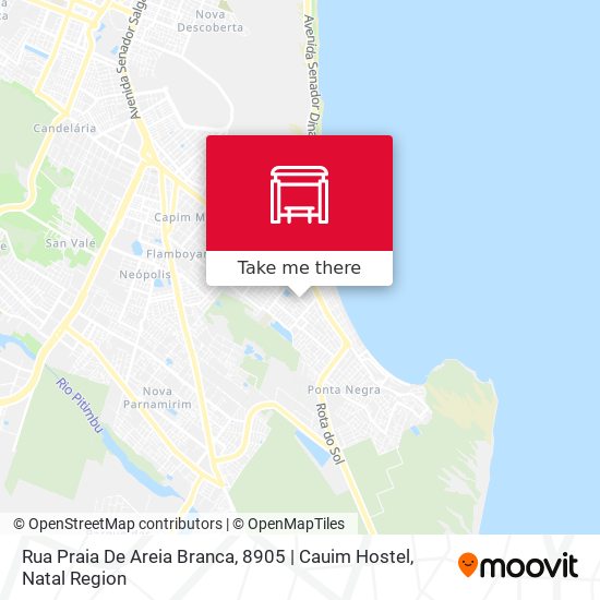 Rua Praia De Areia Branca, 8905 | Cauim Hostel map