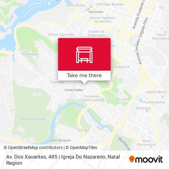 Mapa Av. Dos Xavantes, 485 | Igreja Do Nazareno