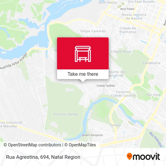 Rua Agrestina, 694 map