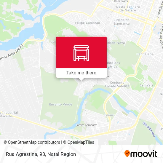 Rua Agrestina, 93 map