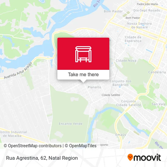 Rua Agrestina, 62 map