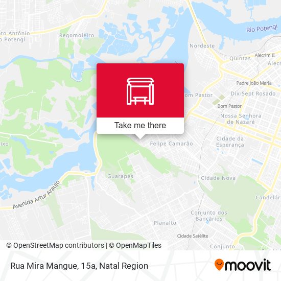 Mapa Rua Mira Mangue, 15a