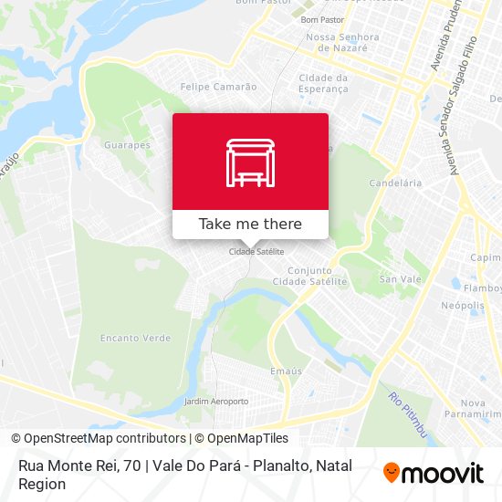 Mapa Rua Monte Rei, 70 | Vale Do Pará - Planalto