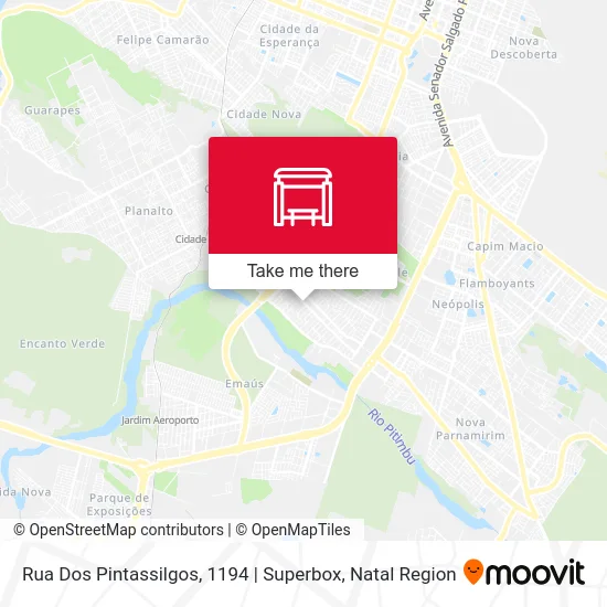 Rua Dos Pintassilgos, 1194 | Superbox map