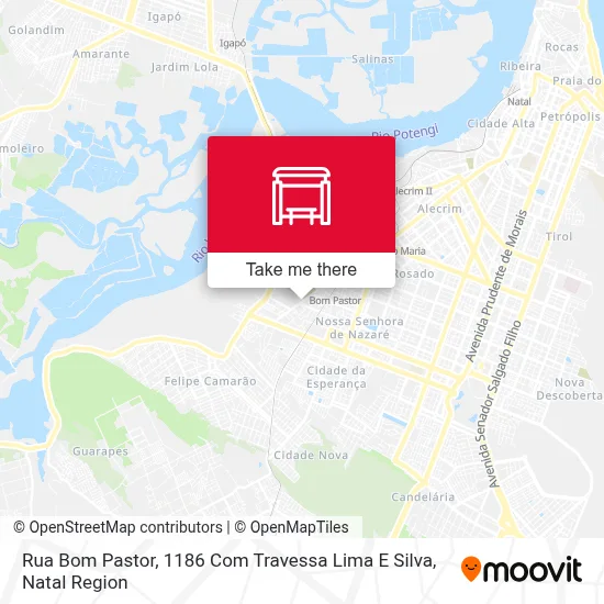 Rua Bom Pastor, 1186 Com Travessa Lima E Silva map