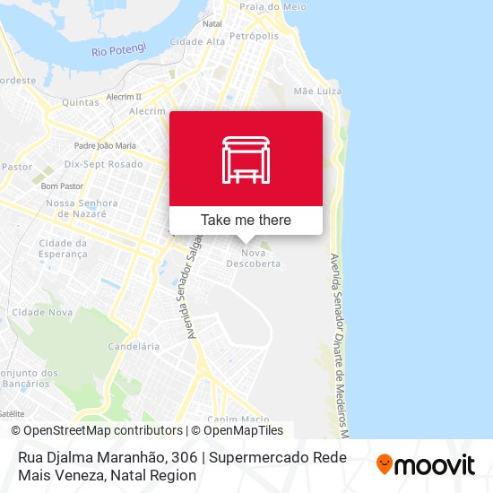 Mapa Rua Djalma Maranhão, 306 | Supermercado Rede Mais Veneza