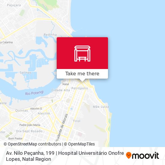 Mapa Av. Nilo Peçanha, 199 | Hospital Universitário Onofre Lopes