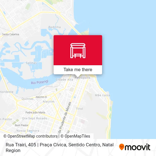 Rua Trairi, 405 | Praça Cívica, Sentido Centro map