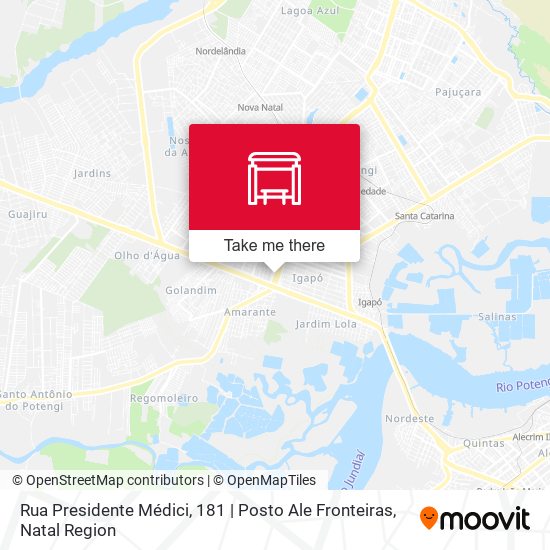 Rua Presidente Médici, 181 | Posto Ale Fronteiras map