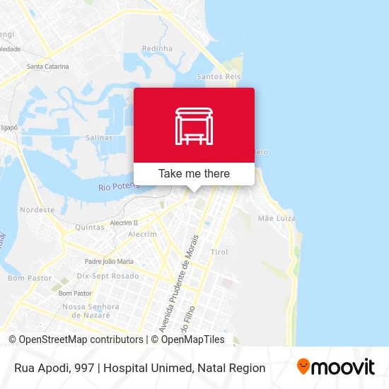 Rua Apodi, 997 | Hospital Unimed map