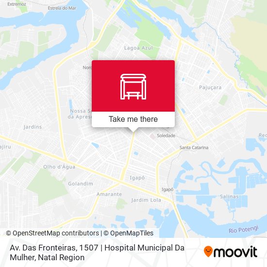 Av. Das Fronteiras, 1507 | Hospital Municipal Da Mulher map