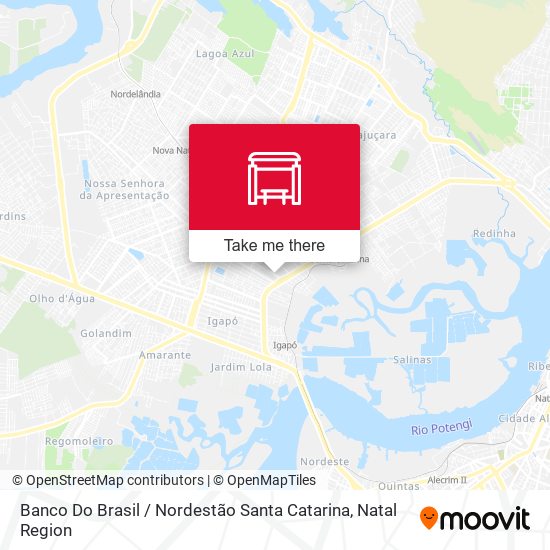 Banco Do Brasil / Nordestão Santa Catarina map