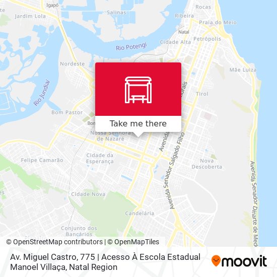 Av. Miguel Castro, 775 | Acesso À Escola Estadual Manoel Villaça map