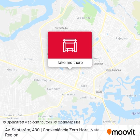 Av. Santarém, 430 | Conveniência Zero Hora map