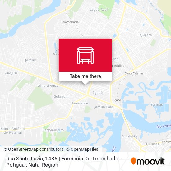 Rua Santa Luzia, 1486 | Farmácia Do Trabalhador Potiguar map