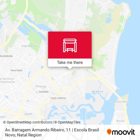 Av. Barragem Armando Ribeiro, 11 | Escola Brasil Novo map