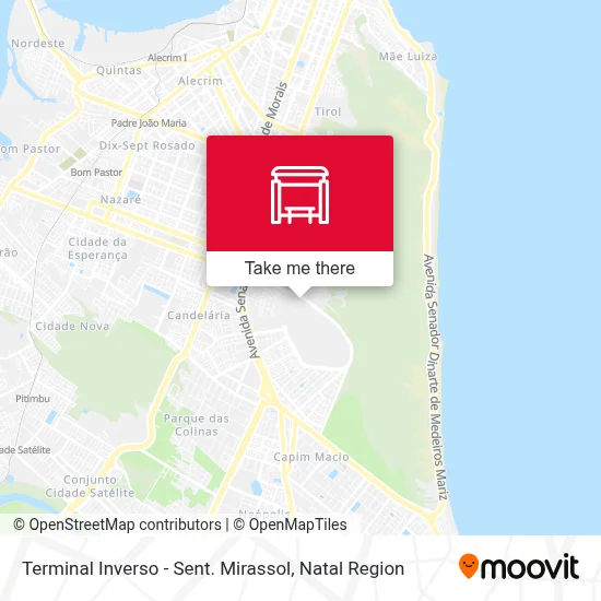 Terminal Inverso - Sent. Mirassol map