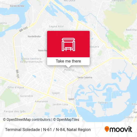 Terminal Soledade | N-61 / N-84 map
