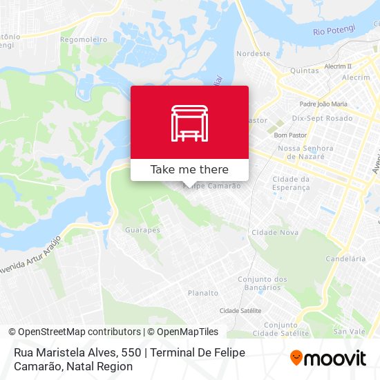 Mapa Rua Maristela Alves, 550 | Terminal De Felipe Camarão