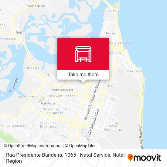 Rua Presidente Bandeira, 1065 | Natal Service map