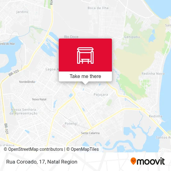 Rua Coroado, 17 map